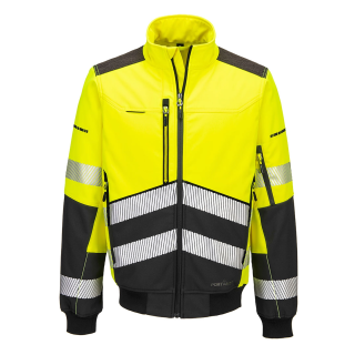 Giacca tecnica softshell 3 strati Hi-Vis - Work Absolute antinfortunistica
