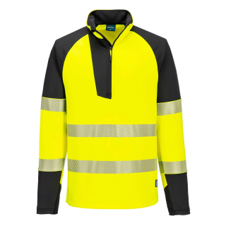 PW3 Felpa Hi-Vis zip 1/4 | Work Absolute antinfortunistica