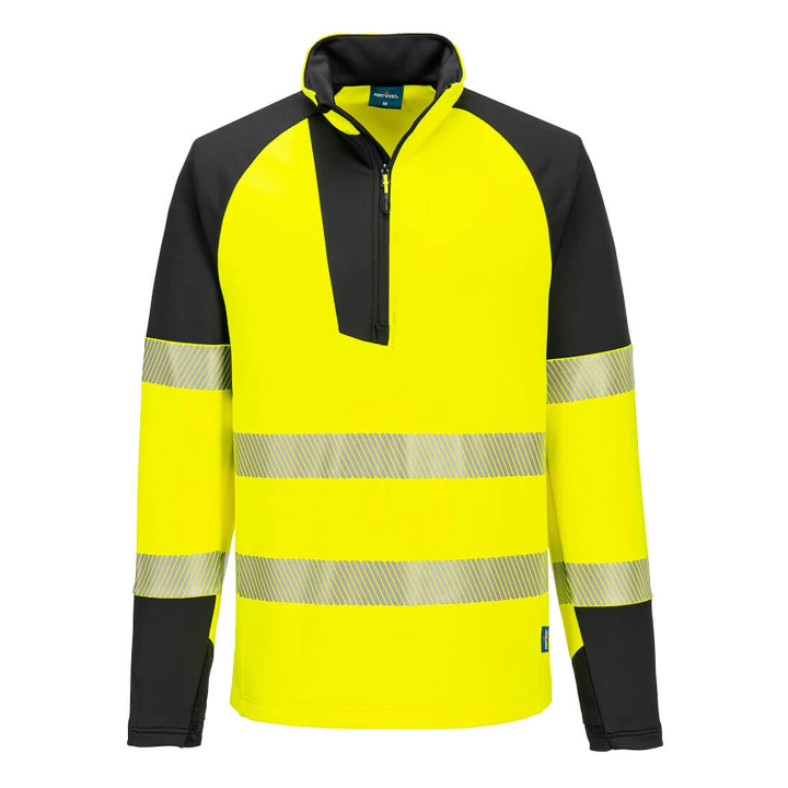 PW3 Felpa Hi-Vis zip 1/4 | Work Absolute antinfortunistica