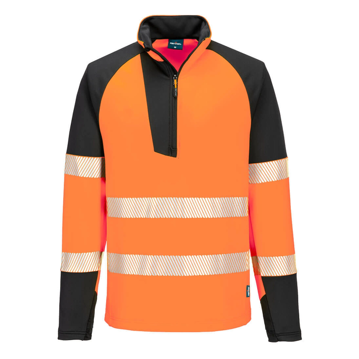 PW3 Felpa Hi-Vis zip 1/4 | Work Absolute antinfortunistica