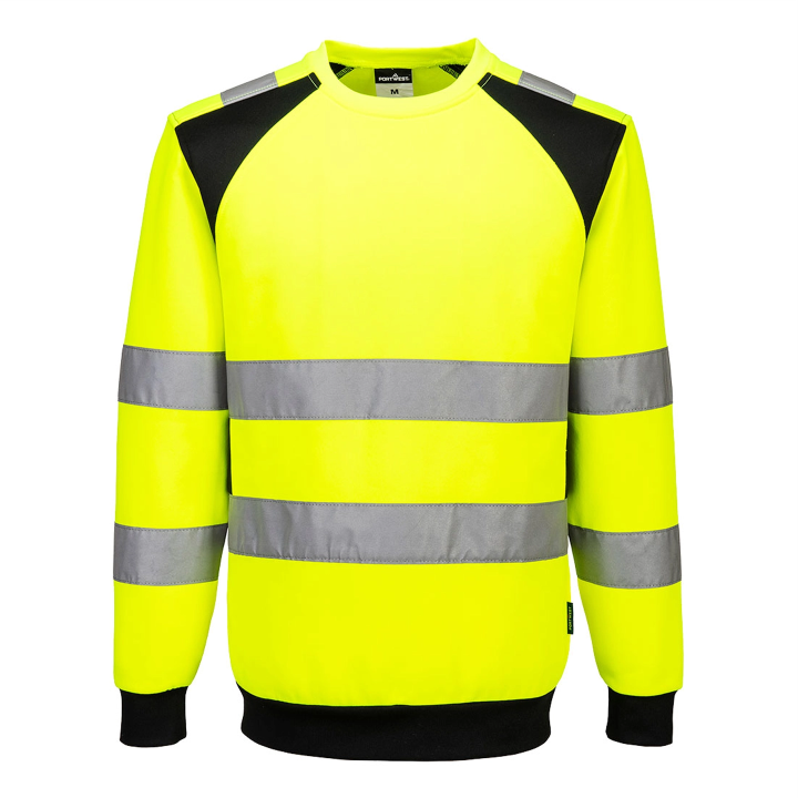 Felpa WX2 girocollo Hi-Vis | Work Absolute antinfortunistica