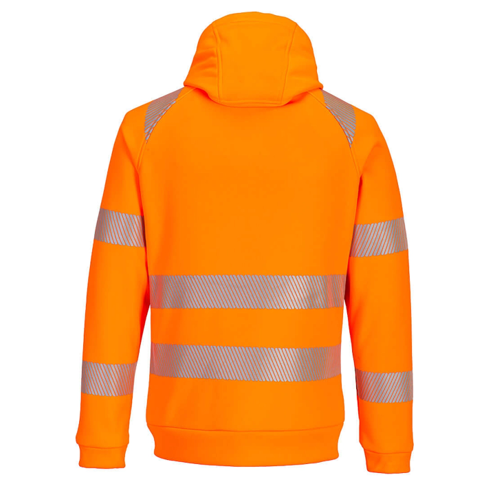 Felpa con zip DX4 Hi-Vis con cappuccio | Work Absolute antinfortunistica