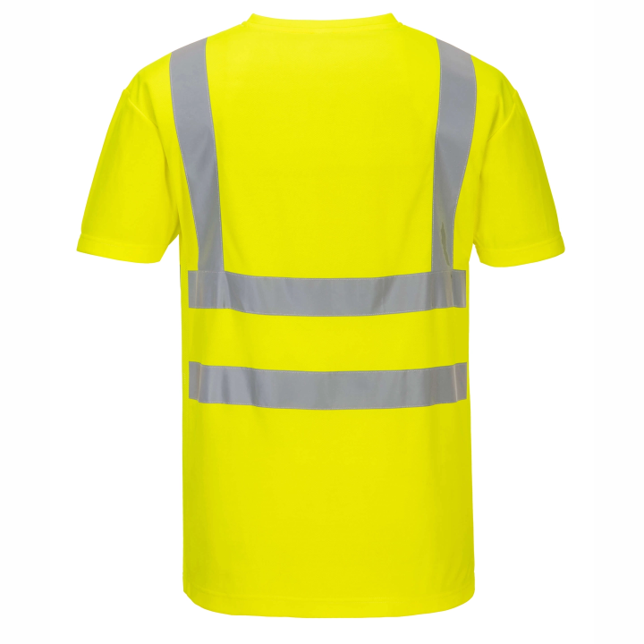 T-shirt scollo a V alta visibilità | Work Absolute antinfortunistica