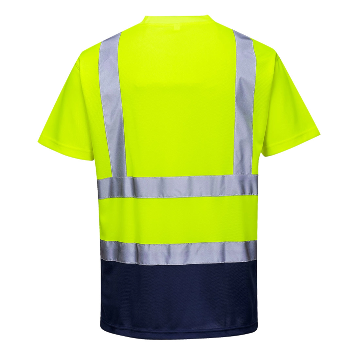 T-shirt bicolore alta visibilità | Work Absolute antinfortunistica