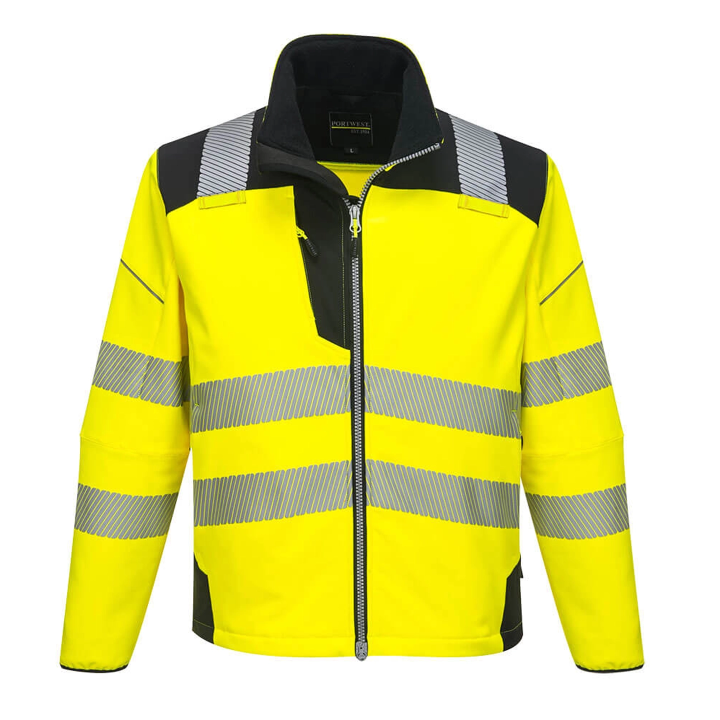 Giacca Softshell alta visibilità | Work Absolute antinfortunistica