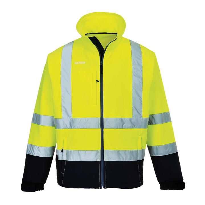 Giacca softshell alta visibilità | Work Absolute antinfortunistica