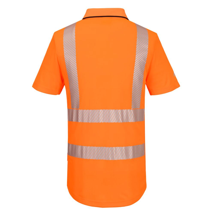 Polo con zip alta visibilità | Work Absolute antinfortunistica