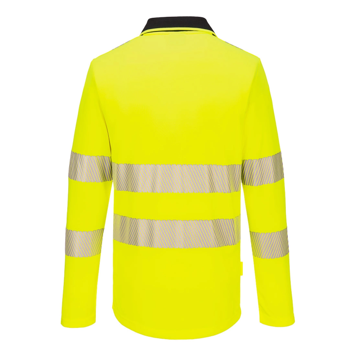 Polo DX4 con zip alta visibilità | Work Absolute antinfortunistica