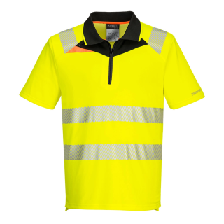 Polo zip alta visibilità | Work Absolute antinfortunistica