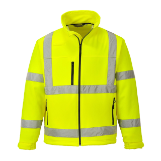 Giacca softshell alta visibilità | Work Absolute antinfortunistica