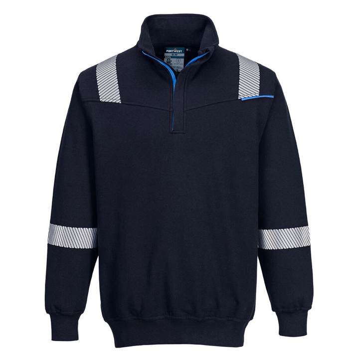 Felpa mezza zip multinorma | Work Absolute antinfortunistica