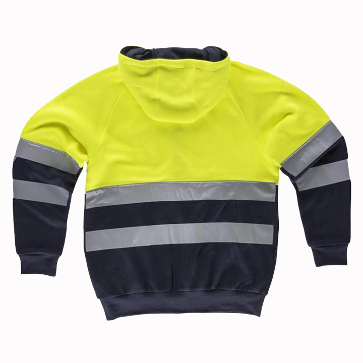 Felpa fullzip con cappuccio - Work Absolute antinfortunistica