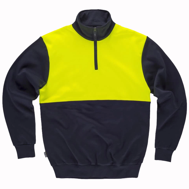 Felpa bicolor fluo - Work Absolute antinfortunistica