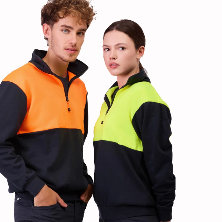 Felpa bicolor fluo - Work Absolute antinfortunistica