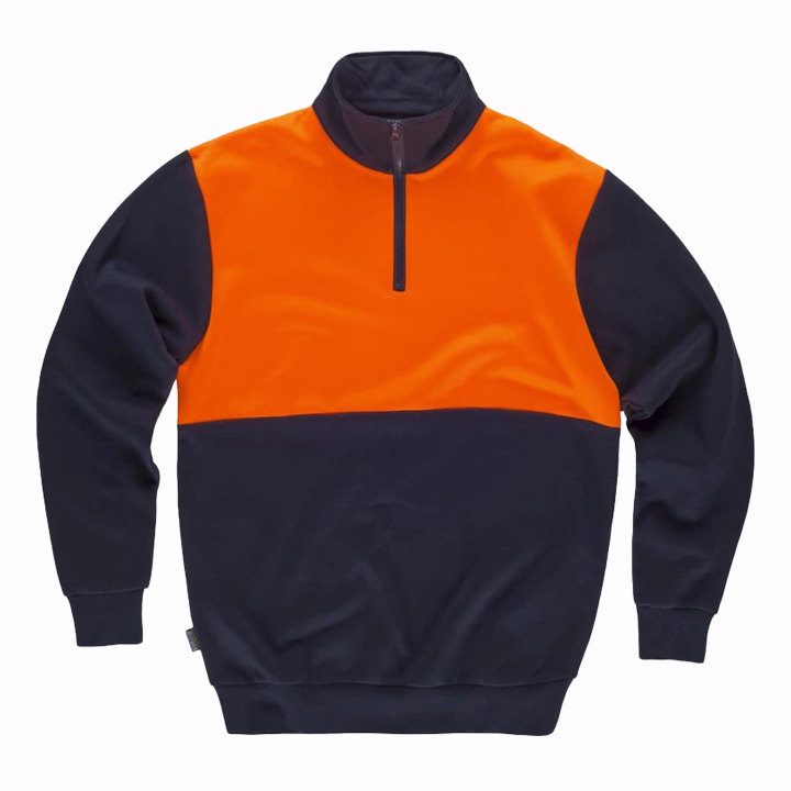 Felpa bicolor fluo - Work Absolute antinfortunistica