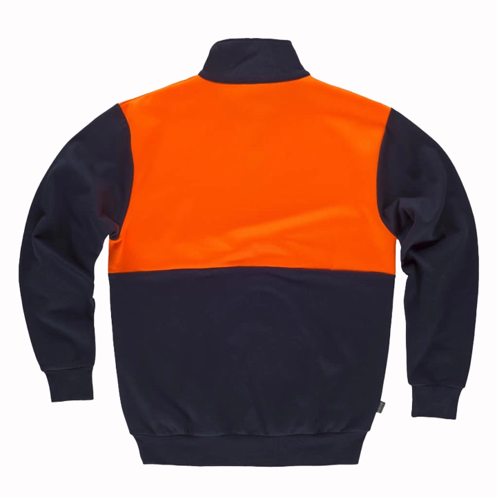 Felpa bicolor fluo - Work Absolute antinfortunistica