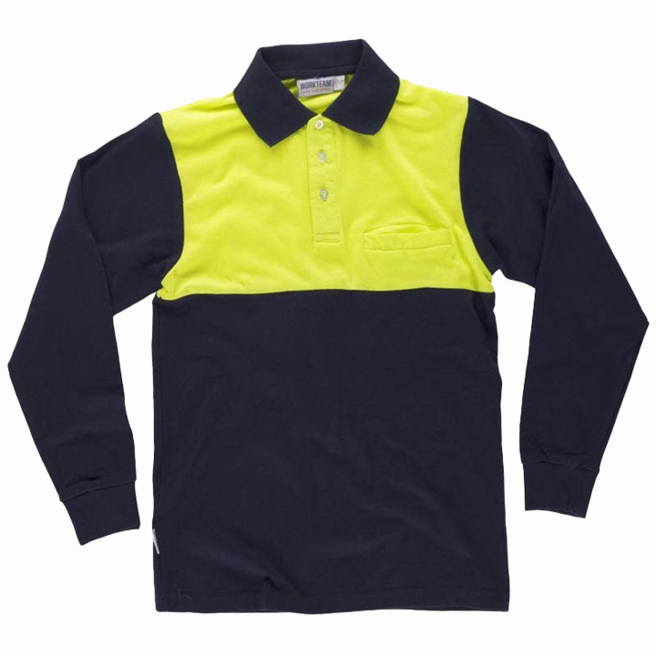 Polo bicolore fluor - Work Absolute antinfortunistica