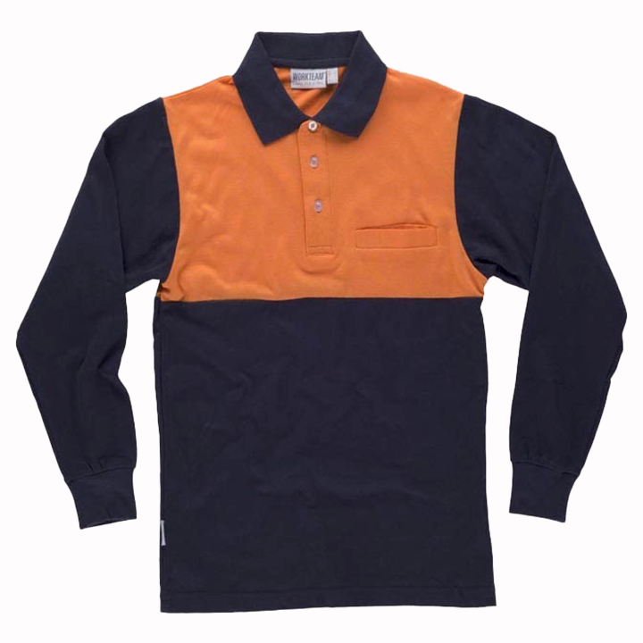 Polo bicolore fluor - Work Absolute antinfortunistica