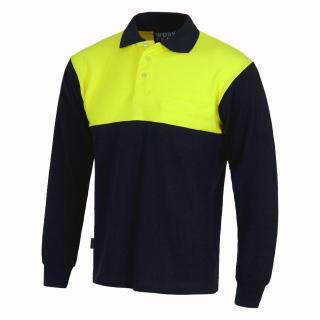 Polo bicolore fluor - Work Absolute antinfortunistica