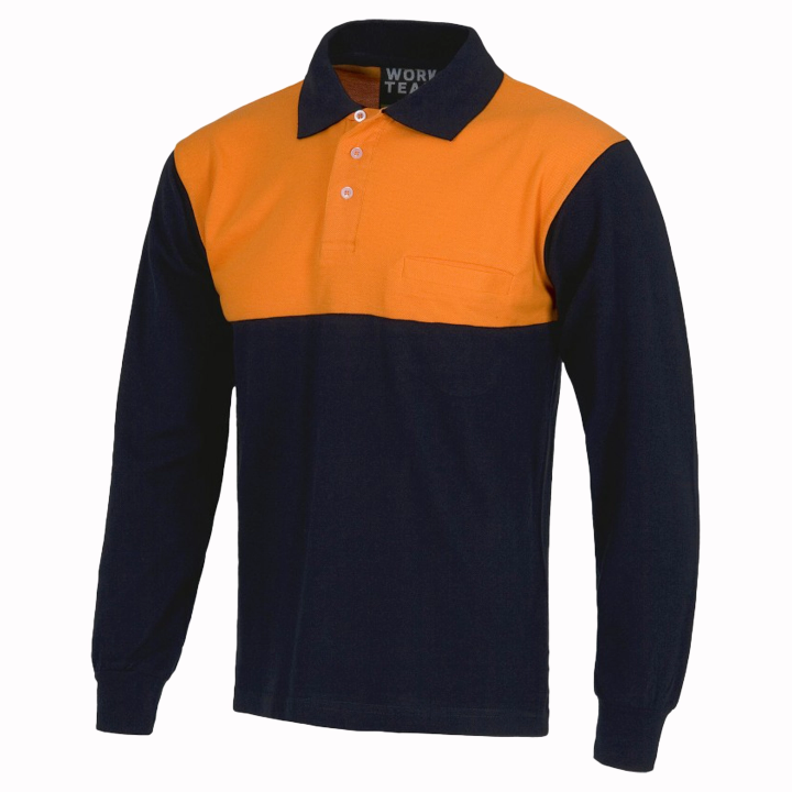 Polo bicolore fluor - Work Absolute antinfortunistica
