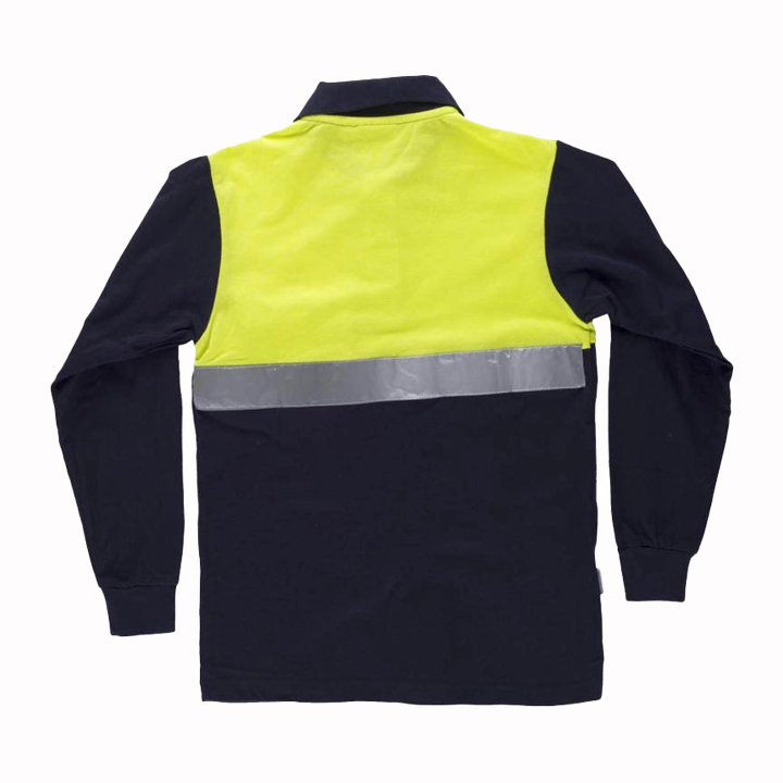 Polo bicolore fluor - Work Absolute antinfortunistica
