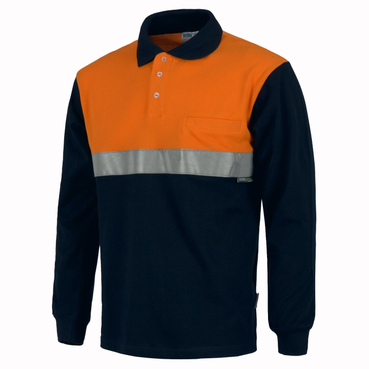Polo bicolore fluor - Work Absolute antinfortunistica
