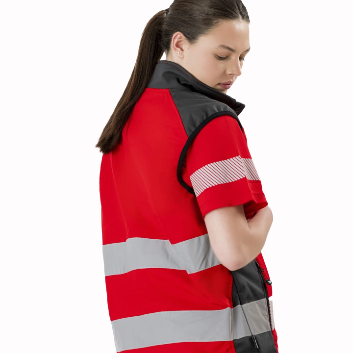 Gilet Red Fluor - Work Absolute antinfortunistica