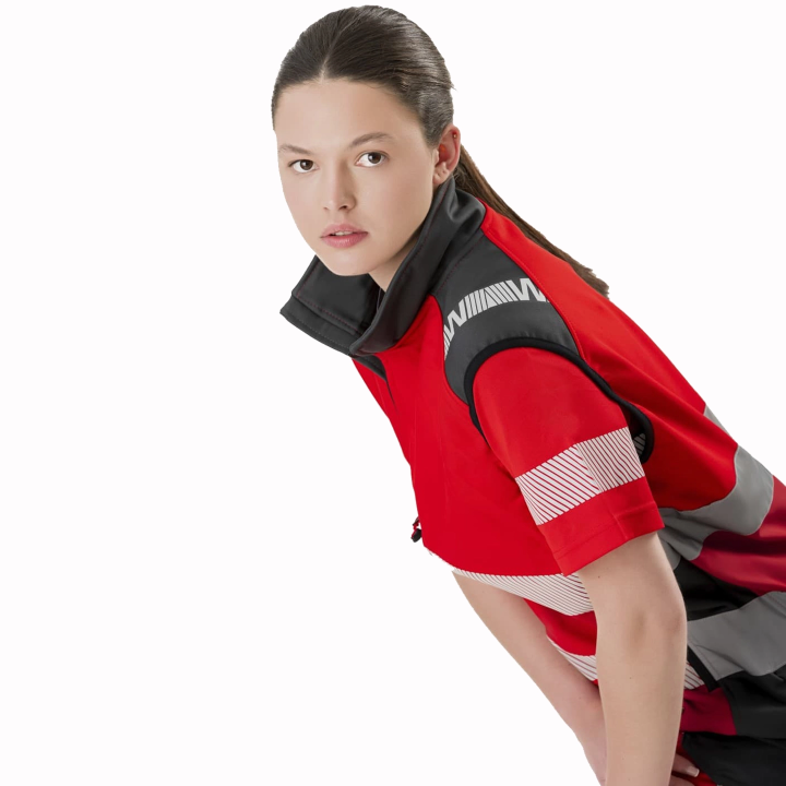 Gilet Red Fluor - Work Absolute antinfortunistica