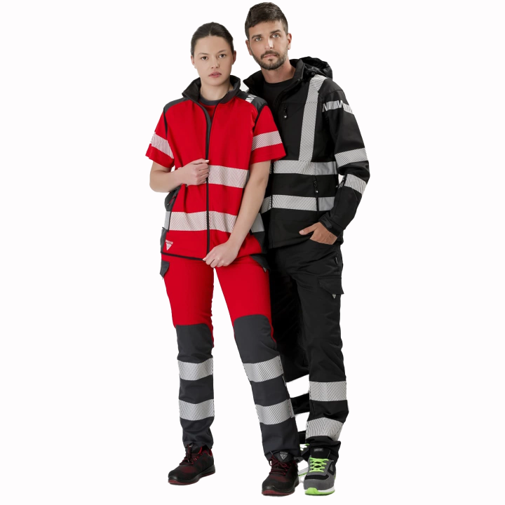 Gilet Red Fluor - Work Absolute antinfortunistica