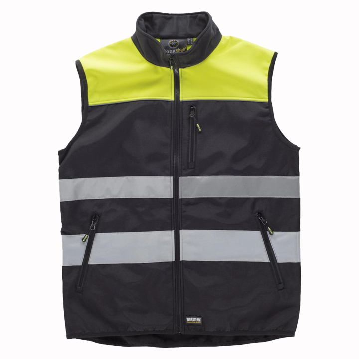 Gilet Workshell Fluor - Work Absolute antinfortunistica