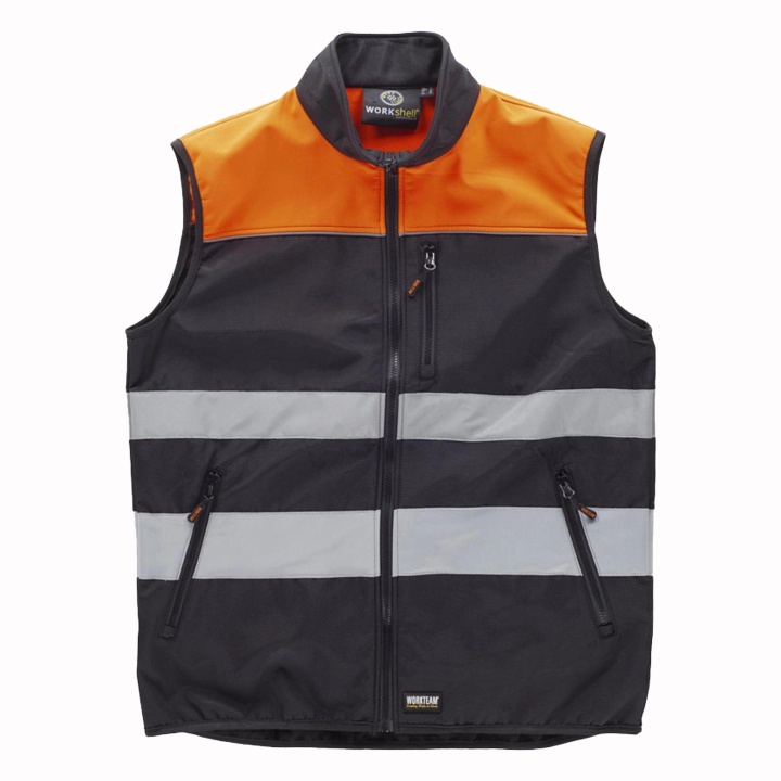Gilet Workshell Fluor - Work Absolute antinfortunistica