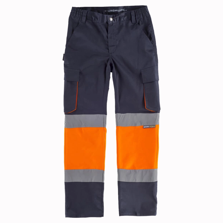 Pantalone multitasche alta visibilità - Work Absolute antinfortunistica