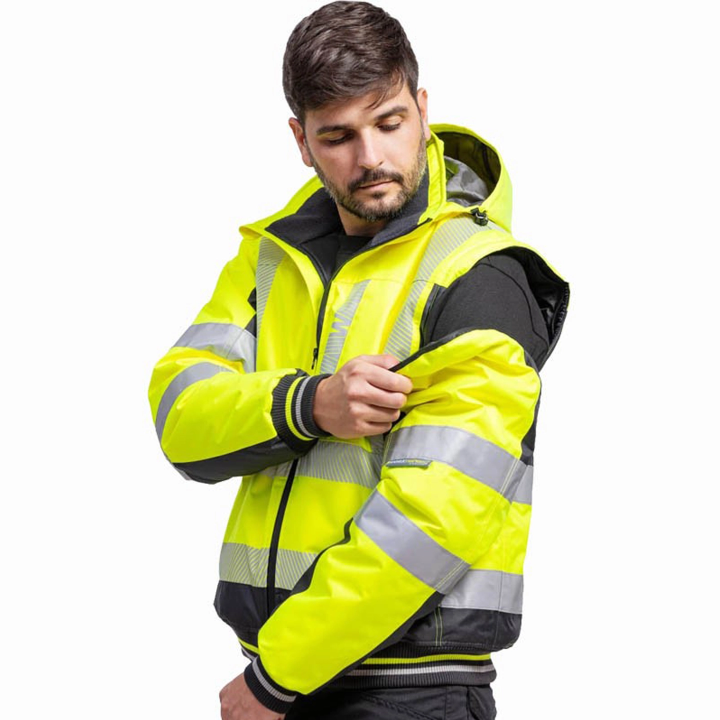 Giacca smanicabile Hi-Vis - Work Absolute antinfortunistica
